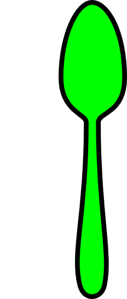 Green Spoon Clip Art at Clker.com - vector clip art online, royalty