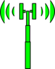 Green Wifi Tower Clip Art