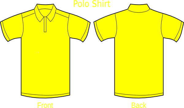 Polo Shirt Yellow Clip Art at Clker.com - vector clip art online ...