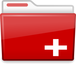 Red Folder Expand Clip Art