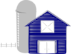 Blue Barn Clip Art