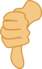 Thumb Down Clip Art