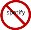 No Spotify Clip Art