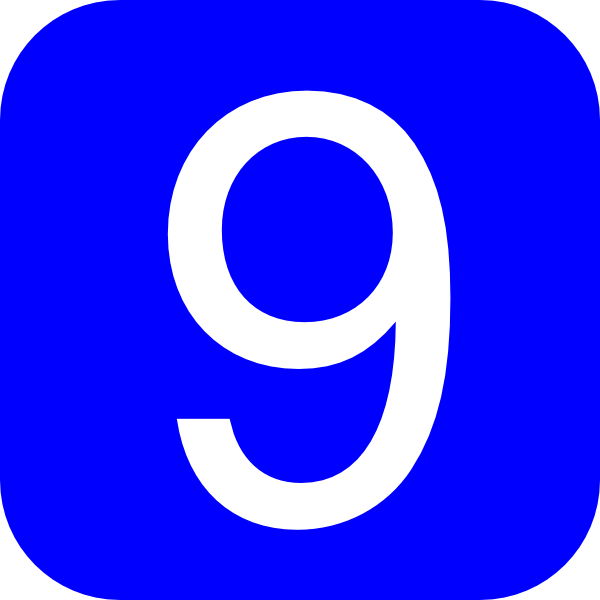 number 9 clipart