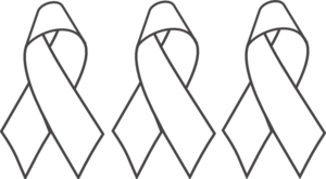 Breast Cancer Ribbon B&w Clip Art at  - vector clip art online,  royalty free & public domain