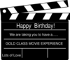 Generic Birthday Clapperboard Clip Art