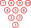 Bowling Pins Diagram Clip Art
