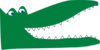Green Crocodile Clip Art