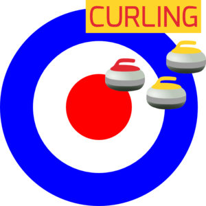 Curling Winter Sport Icon Clip Art
