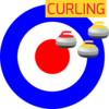 Curling Winter Sport Icon Clip Art
