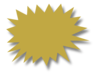 Gold Burst Wshadow Clip Art