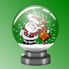 Santa Clause Snowglobe Clip Art