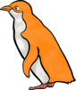 Orange Penguin Clip Art