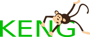 Monkey With Name  Clip Art