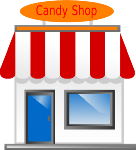 Candy Shop Front Scarecrow4 Clip Art