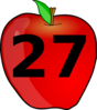 Counting Apple Clip Art