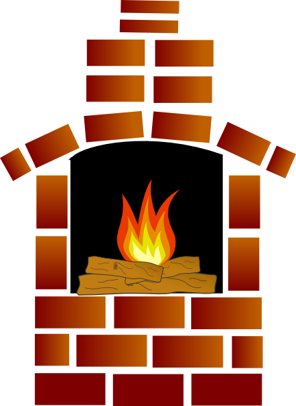 Brick Oven With Firewood And Flames Clip Art at Clker.com - vector clip