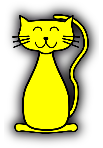 Download Yellow Cat Clip Art at Clker.com - vector clip art online, royalty free & public domain