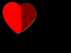 Heart On Black 2 Clip Art