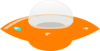 Orange Ufo Clip Art