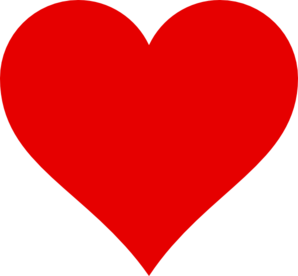 Simple Red Heart Clip Art