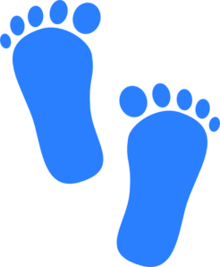 Baby Boy Footprints Clip Art