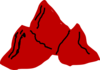 Crimson Rock Clip Art
