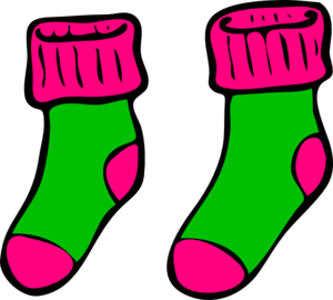 Green Pink Sock Clip Art at Clker.com - vector clip art online, royalty