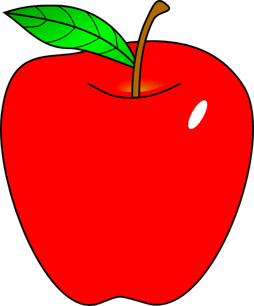 Red Apple Clip Art at Clker.com - vector clip art online, royalty free