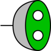 Plug 7 Green Clip Art