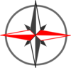 Red Grey Compass 268 Clip Art