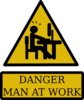 Danger Man At Work Clip Art