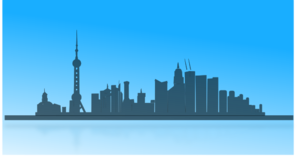 Shangai City Skyline Clip Art