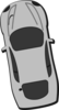 Gray Car - Top View - 100 Clip Art