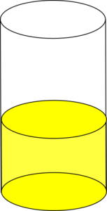 Vial Yellow Darker Clip Art