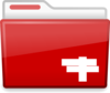 Red Folder Expand Clip Art