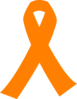 Orange Cancer Ribbon Clip Art