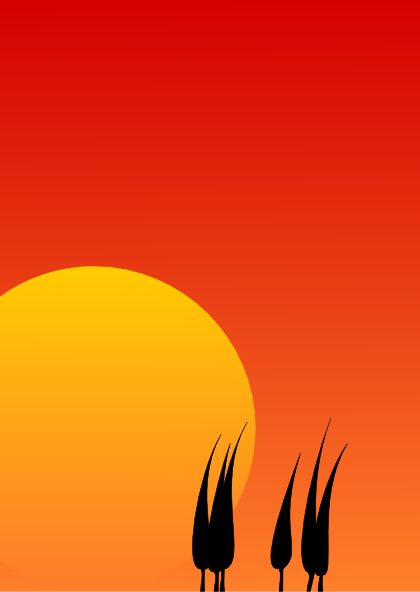 Sunset Background Clip Art at  - vector clip art online, royalty  free & public domain