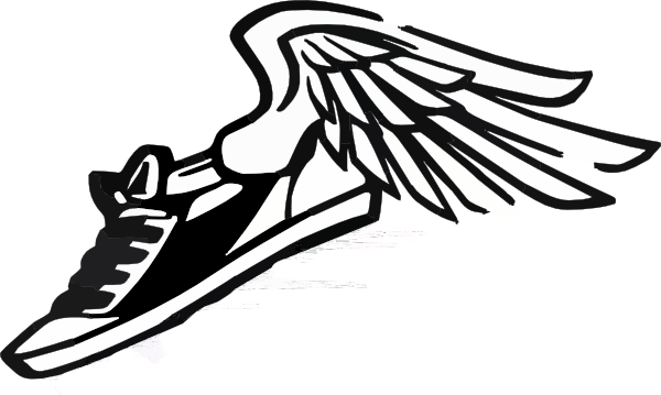 Running Shoe With Wings Clip Art at Clker.com - vector clip art online