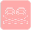 Pink Car Ferry Clip Art