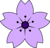 Purple Sakura Clip Art