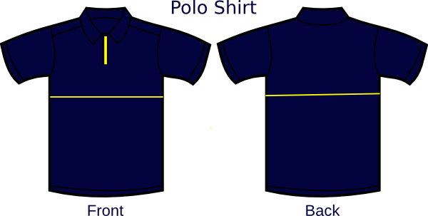 Download Blue Polo Shirt Front And Back Clip Art at Clker.com ...