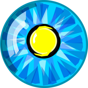 Clear Eye With Intraocular Lens Clip Art