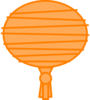 Orange Paper Lantern Clip Art