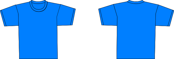 Download Bluet Shirt Template Clip Art at Clker.com - vector clip ...