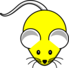 Yellow Mouse White-ear Clip Art