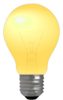 Semi Matte Light Bulb Lit Clip Art