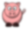 Blurred Pig Clip Art