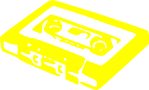 Cassette Yellow  Clip Art