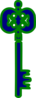 Green Key Clip Art